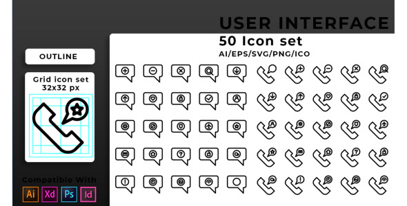 Набор иконок на тему графика