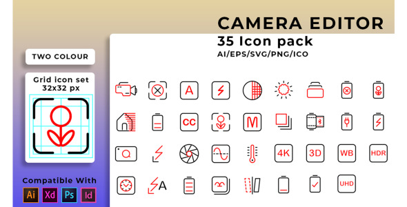 Набор иконок на тему графика