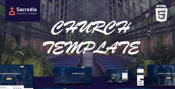 церковь и религии html шаблон веб-сайта