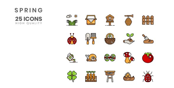 Набор иконок на тему графика