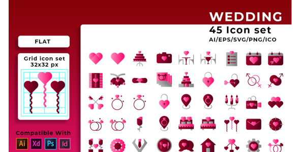 Набор иконок на тему графика