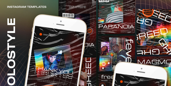 Шаблон для соцсетей на тему графика