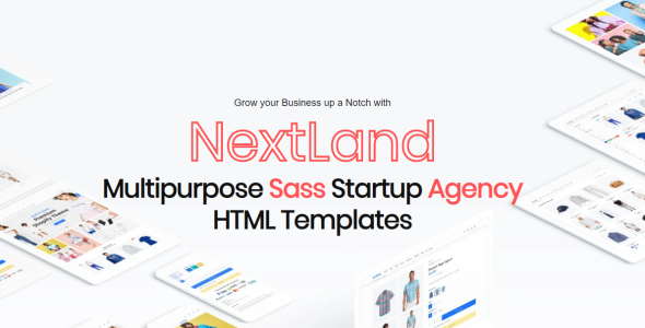 Multipurpose Sass Startup Agency Html Website Template