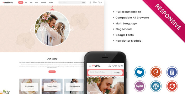 The Wedding Store Responsive WooCommerce Theme