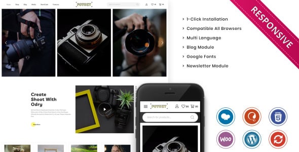 The Photography Store Responsove WooCommerce Theme