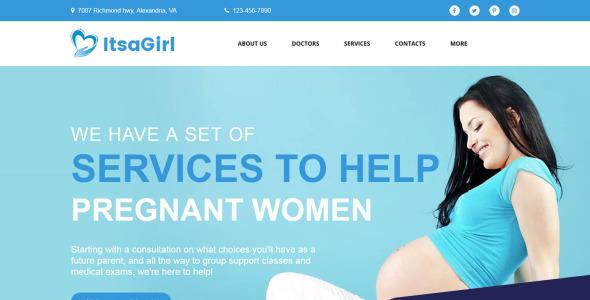 шаблон moto cms 3 центра беременности