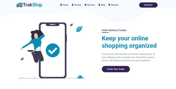 шаблон целевой страницы отслеживания доставки