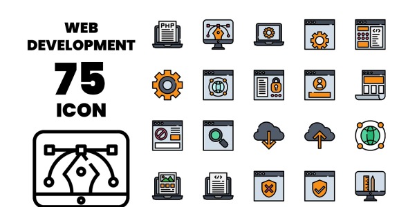 Набор иконок на тему графика