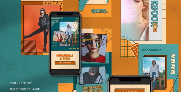 Шаблон для соцсетей на тему графика