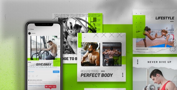 Шаблон для соцсетей на тему графика