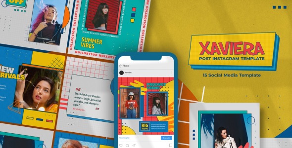 Шаблон для соцсетей на тему графика