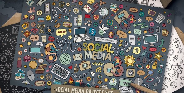 Шаблон для соцсетей на тему графика