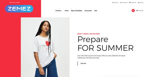 модный магазин креативный шаблон opencart