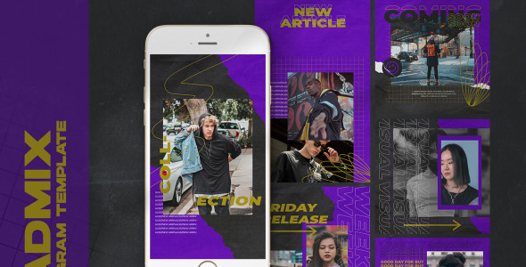 Шаблон для соцсетей на тему графика