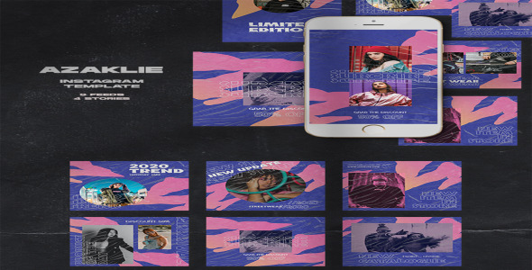 Шаблон для соцсетей на тему графика