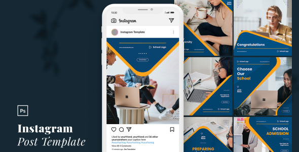 Шаблон для соцсетей на тему графика