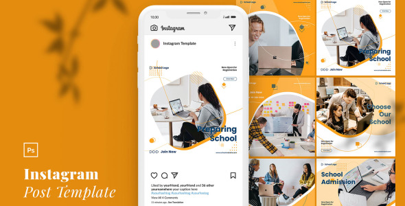 Шаблон для соцсетей на тему графика