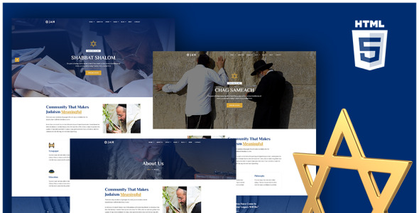 шаблон html сайта еврейской синагоги