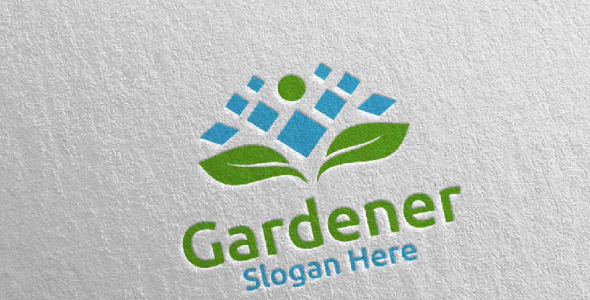 Шаблон логотипа на тему графика