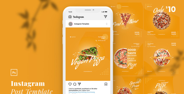Шаблон для соцсетей на тему графика