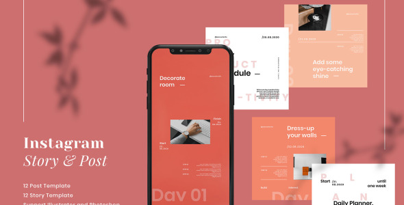 Шаблон для соцсетей на тему графика
