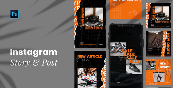 Шаблон для соцсетей на тему графика