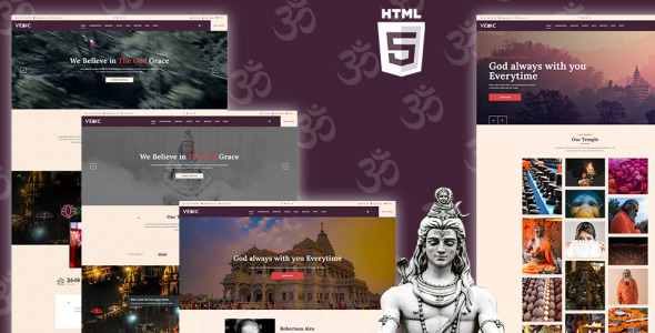 шаблон сайта индуистского храма