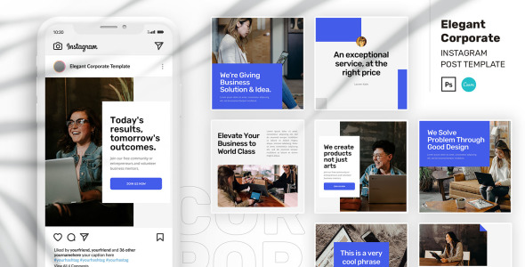 Шаблон для соцсетей на тему графика
