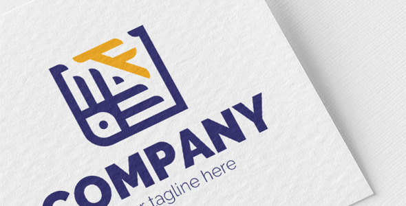 Шаблон логотипа на тему графика