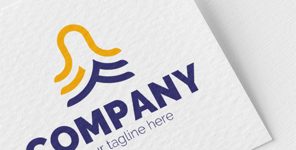 Шаблон логотипа на тему графика