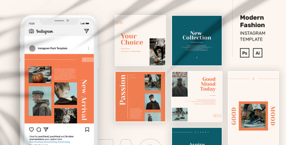 Шаблон для соцсетей на тему графика