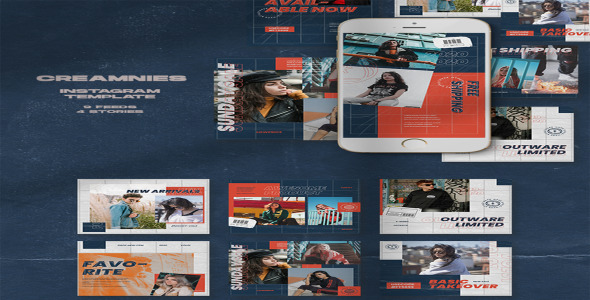 Шаблон для соцсетей на тему графика