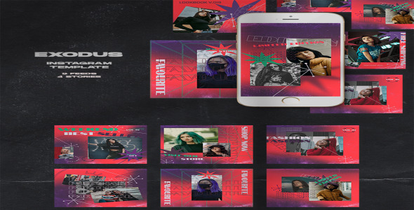 Шаблон для соцсетей на тему графика