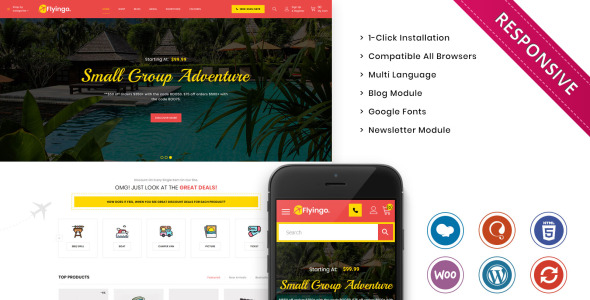 Travel, Tour, Travel Agency Responsive WooCommerce Theme