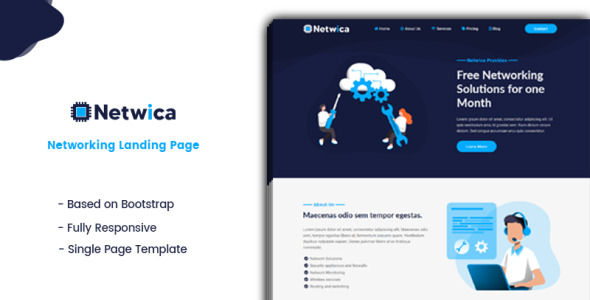 Networking Landing Page Template