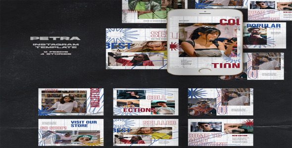 Шаблон для соцсетей на тему графика