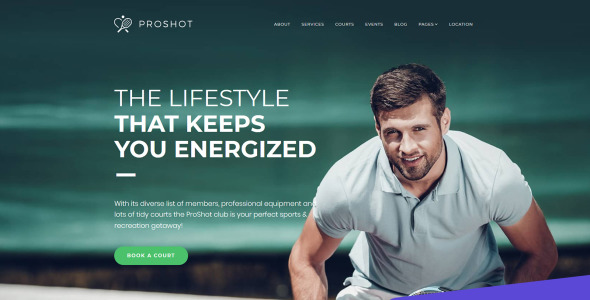 шаблон tennis club moto cms 3