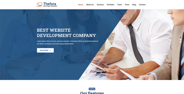 Thefora Landing Page Template