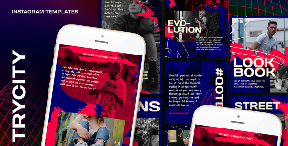 Шаблон для соцсетей на тему графика