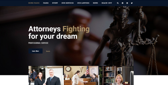 тема wordpress law &amp; ca