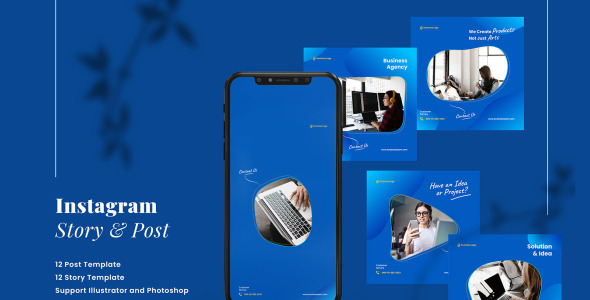 Шаблон для соцсетей на тему графика