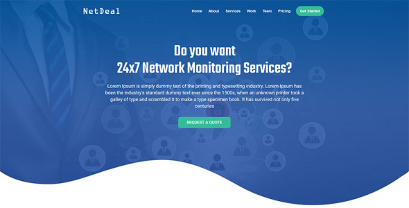 шаблон целевой страницы netdeal