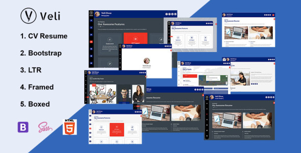 vCard Landing Page Template