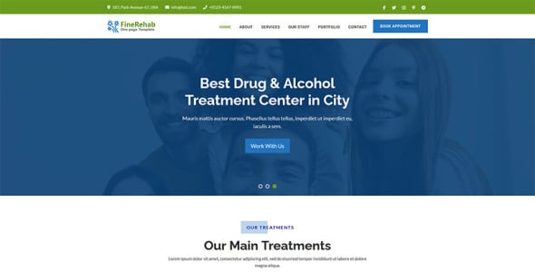 AccuRehab Landing Page Template