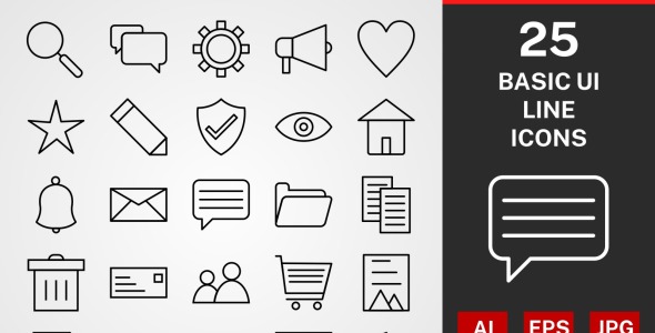 Набор иконок на тему графика