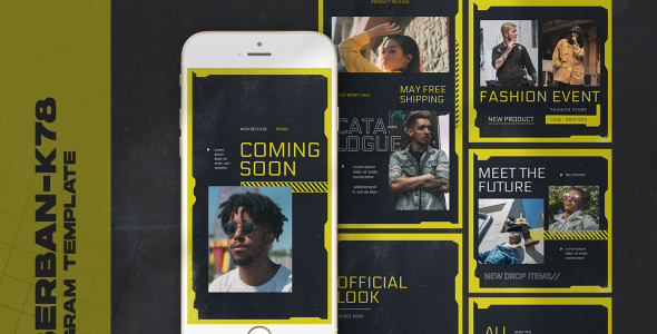 Шаблон для соцсетей на тему графика