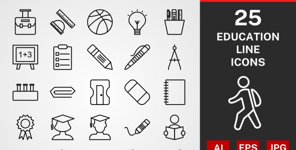 Набор иконок на тему графика