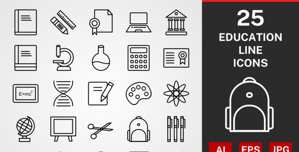 Набор иконок на тему графика