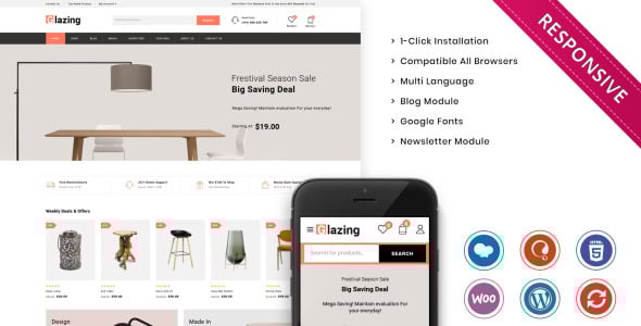 The Furniture Store Responsive WooCommerce Theme