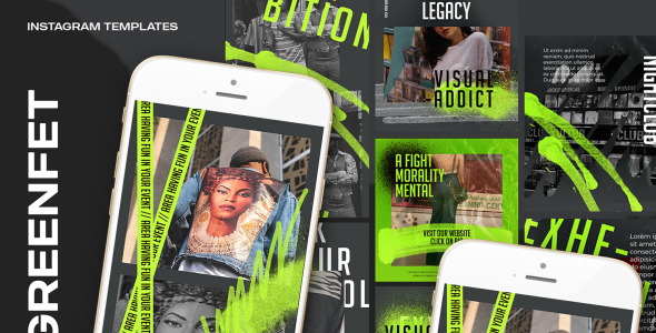 Шаблон для соцсетей на тему графика